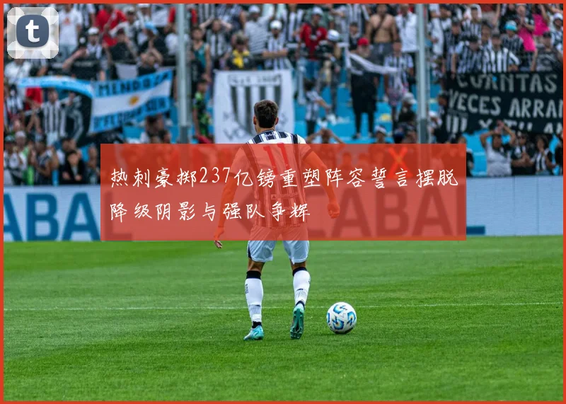 热刺豪掷237亿镑重塑阵容誓言摆脱降级阴影与强队争辉
