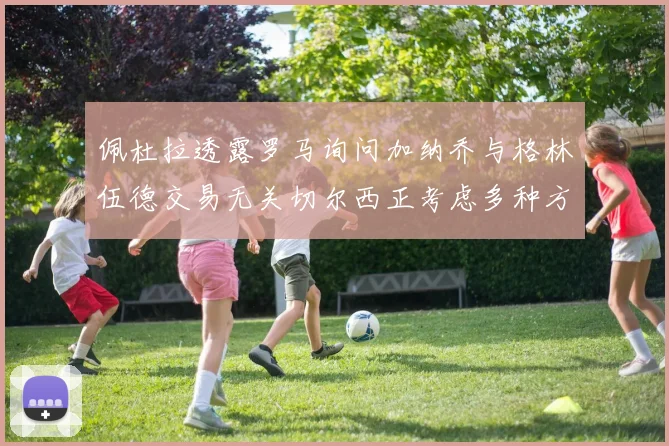 佩杜拉透露罗马询问加纳乔与格林伍德交易无关切尔西正考虑多种方案